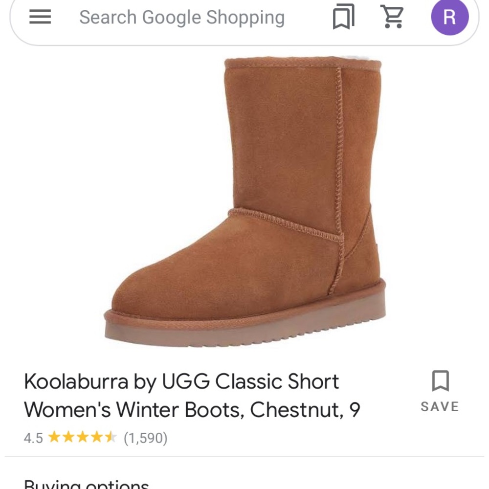 Koolaburra by UGG Classic Short Women's Winter Boots, Chestnut, 8